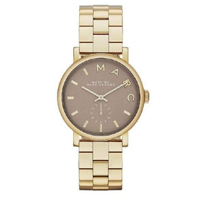 Marc Jacobs Baker Grey Dial Gold Steel Strap Watch for Women - MBM3281 Buy Now By Marc Jacobs