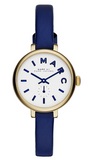 Marc Jacobs Sally White Dial Blue Leather Strap Watch for Women - MBM1354 Buy Now By Marc Jacobs