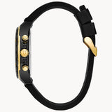 Bulova Marine Star Chronograph Black Dial Black Rubber Strap Watch for Men - 98B278 Buy Now By Bulova