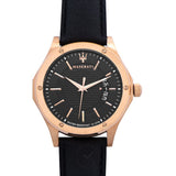 Maserati Circuito Black Dial Black Leather Strap Watch For Men - R8851127001 Buy Now By Maserati