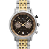 Maserati Legend Chronograph Brown Dial Two Tone Steel Strap Watch For Men - R8873638003 Buy Now By Maserati