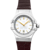 Maserati Potenza Silver Dial Brown Leather Strap Watch For Women - R8851108506 Buy Now By Maserati
