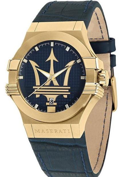 Maserati Potenza Blue Dial Blue Leather Strap Watch For Men - R8851108035 Buy Now By Maserati