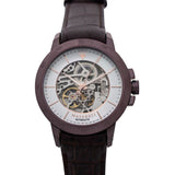 Maserati Ingegno Automatic White Skeleton Dial Brown Leather Strap Watch For Men - R8821119003 Buy Now By Maserati