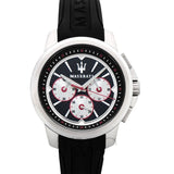 Maserati SFIDA Chronograph Black Silver Dial Black Rubber Strap Watch For Men - R8851123001 Buy Now By Maserati