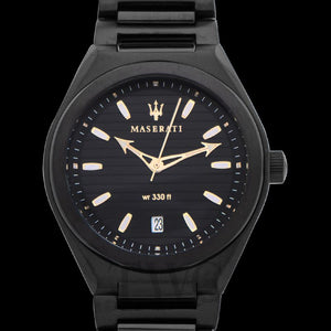 Maserati Triconic Analog Black Dial Black Steel Strap Watch For Men - R8853139004 Buy Now By Maserati