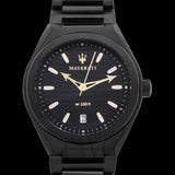 Maserati Triconic Analog Black Dial Black Steel Strap Watch For Men - R8853139004 Buy Now By Maserati