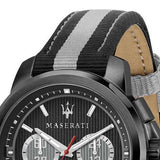 Maserati Royale 44mm Black Dial Stainless Steel Fiber Strap Watch For Men - R8871637002 Buy Now By Maserati