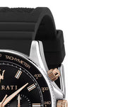 Maserati SFIDA 44mm Black Silicon Chronograph Watch For Men - R8871640002 Buy Now By Maserati