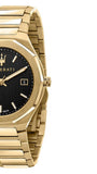 Maserati Stile Black Dial Gold Steel Strap Watch For Men - R8853142004 Buy Now By Maserati