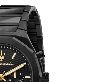 Maserati Stile Chronograph Black Dial Black Steel Strap Watch For Men - R8873642005 Buy Now By Maserati