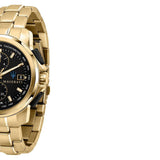 Maserati Successo Black Dial Gold Stainless Steel Watch For Men - R8873645002 Buy Now By Maserati
