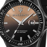 Maserati SFIDA Quartz Black Dial Black Rubber Strap Watch For Men - R8851140001 Buy Now By Maserati