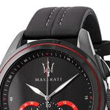 Maserati Traguardo Chronograph Black Dial Black Leather Strap Watch for Men - R8871612023 Buy Now By Maserati