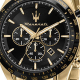 Maserati Traguardo Chronograph Black Dial Gold Steel Strap Watch For Men - R8873612041 Buy Now By Maserati