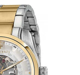 Maserati Traguardo Automatic White Skeleton Dial Two Tone Steel Strap Watch For Men - R8823112003 Buy Now By Maserati