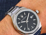 Maserati Stile Analog Black Dial Silver Steel Strap Watch For Men - R8853142003 Buy Now By Maserati
