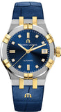 Maurice Lacroix Aikon Blue Dial Blue Leather Strap Watch for Men - AI1008-PVY11-432-1 Buy Now By Maurice Lacroix