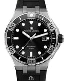 Maurice Lacroix Aikon Venturer Black Dial Black Rubber Strap Watch for Men - AI6058-SS001-330-1 Buy Now By Maurice Lacroix