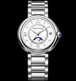 Maurice Lacroix Fiaba Moonphase White Mother of Pearl Dial Silver Steel Strap Watch for Women - FA1084-SS002-170-1 Buy Now By Maurice Lacroix