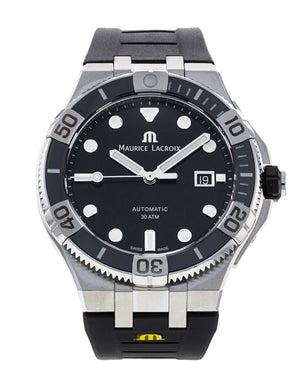 Maurice Lacroix Aikon Venturer Black Dial Black Rubber Strap Watch for Men - AI6058-SS001-330-1 Buy Now By Maurice Lacroix