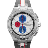 Maurice Lacroix Aikon Chronograph Special Edition Mahindra Racing Silver Dial Grey Rubber Strap Watch for Men - AI1018-TT031-130-2 Buy Now By Maurice Lacroix