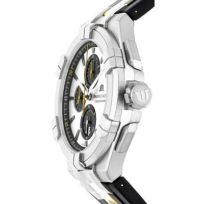 Maurice Lacroix Aikon Chronograph King of the Court Limited Edition Silver Dial Grey Rubber Strap Watch for Men - AI1018-TT030-130-K Buy Now By Maurice Lacroix