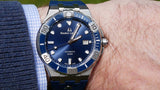 Maurice Lacroix Aikon Venturer Blue Dial Blue Rubber Strap Watch for Men - AI6058-SS001-430-1 Buy Now By Maurice Lacroix