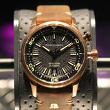 Maurice Lacroix Pontos Diver Limited Edition Black Dial Brown Leather Strap Watch For Men - PT6248-BRZ01-330-3 Buy Now By Maurice Lacroix