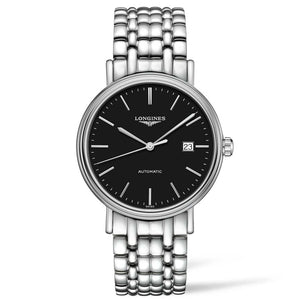 Longines Presence 38.5mm Automatic Stainless Steel Watch for Men - L4.921.4.52.6 Buy Now By Longines