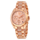 Michael Kors Bradshaw Chronograph Pink Dial Two Tone Steel Strap Watch For Women - MK6830 Buy Now By Michael Kors