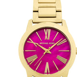 Michael Kors Hartman Quartz Pink Dial Gold Steel Strap Watch For Women - MK3520 Buy Now By Michael Kors