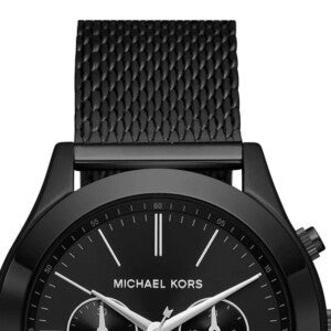 Michael Kors Slim Runway Chronograph Black Dial Black Mesh Bracelet Watch For Men - MK9060 Buy Now By Michael Kors