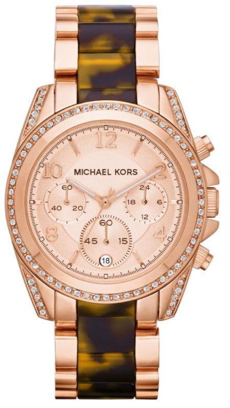 Michael Kors Blair Rose Gold Dial Two Tone Steel Strap Watch For Women - MK5859 Buy Now By Michael Kors