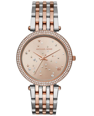 Michael Kors Darci Rose Gold Dial Two Tone Steel Strap Watch for Women - MK3726 Buy Now By Michael Kors