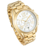 Michael Kors Bradshaw Chronograph White Dial Gold Steel Strap Watch For Women - MK6266 Buy Now By Michael Kors
