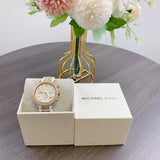 Michael Kors Parker Chronograph White Dial Two Tone Leather Strap Watch For Women - MK6950 Buy Now By Michael Kors