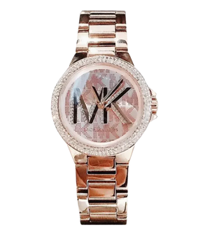 Michael Kors Camille Three Hand Rose Gold Dial Rose Gold Steel Strap Watch For Women - MK7197 Buy Now By Michael Kors