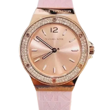 Michael Kors Mini Lennox Three-Hand Rose Gold Dial Pink Silicone Strap Watch For Women - MK7282 Buy Now By Michael Kors
