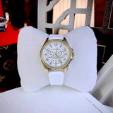 Michael Kors Mini Pilot Quartz Silver Dial White Silicone Strap Watch For Women - MK7372 Buy Now By Michael Kors