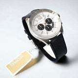 Michael Kors Brecken Chronograph Silver Dial Grey Leather Strap Watch For Men - MK8922 Buy Now By Michael Kors