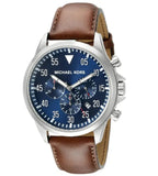 Michael Kors Gage Chronograph Quartz Black Dial Brown Leather Strap Watch For Men - MK8333 Buy Now By Michael Kors