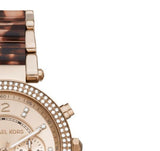 Michael Kors Parker Chronograph Rose Gold Dial Two Tone Steel Strap Watch For Women - MK6832 Buy Now By Michael Kors