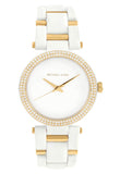 Michael Kors Delray Rose Gold Dial White Steel Strap Watch for Women - MK4315 Buy Now By Michael Kors