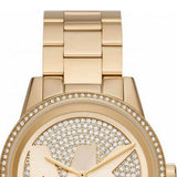 Michael Kors Ritz Pave Crystals Gold Dial Gold Steel Strap Watch for Women - MK6862 Buy Now By Michael Kors
