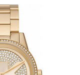 Michael Kors Ritz Pave Crystals Gold Dial Gold Steel Strap Watch for Women - MK6862 Buy Now By Michael Kors