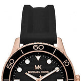 Michael Kors Runway Quartz Black Dial Black Silicone Strap Watch For Women - MK6852 Buy Now By Michael Kors