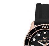 Michael Kors Runway Quartz Black Dial Black Silicone Strap Watch For Women - MK6852 Buy Now By Michael Kors