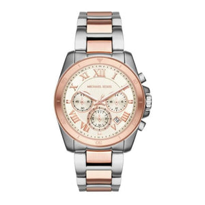 Michael Kors Brecken Chronograph White Dial Two Tone Steel Strap Watch For Women - MK6368 Buy Now By Michael Kors