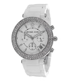 Michael Kors Parker White Dial White Leather Strap Watch for Women - MK5848 Buy Now By Michael Kors